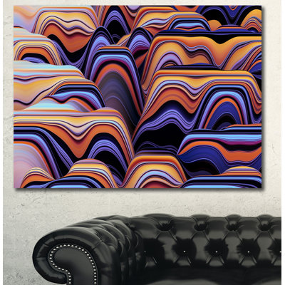 " Abstract Mountains 3D Texture "