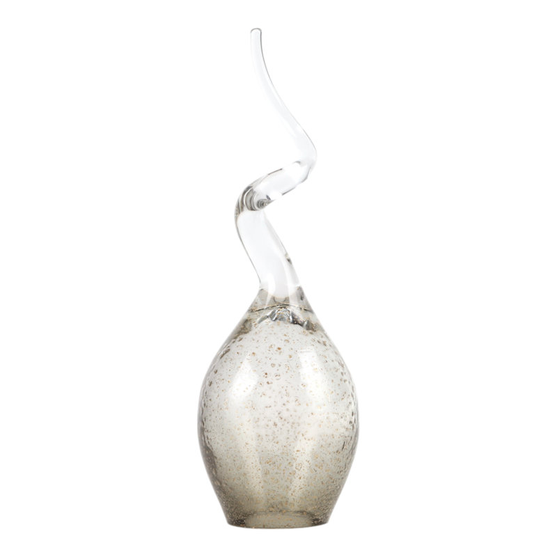 Sagebrook Home 17" Seward Medium Glass Statuary,  14'' H X 5'' W X 5'' D 
