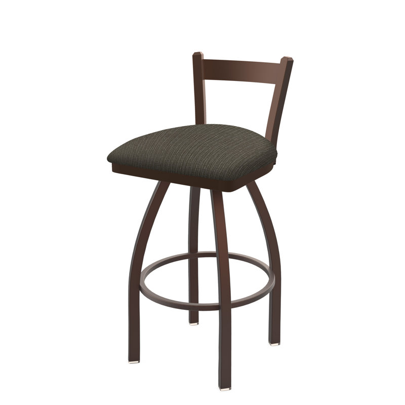 821 Catalina Low Back Swivel Bar Stool, Bronze, Bar Stool (30" Seat Height), Graph Chalice