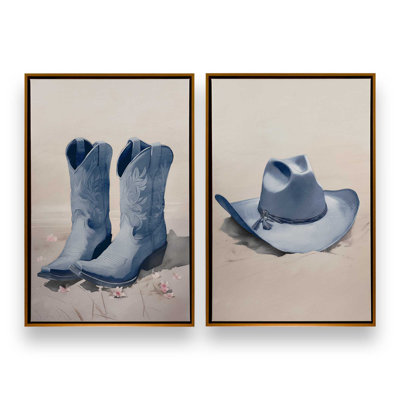 Cowboy Essentials in Blue Set of 2