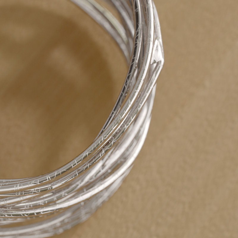 Rond de serviette en métal, Argent