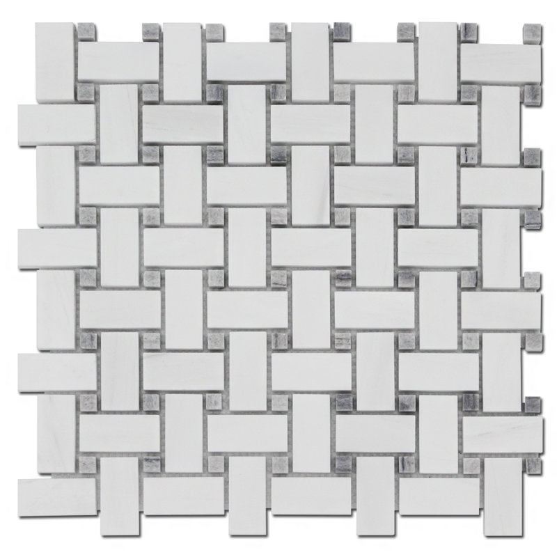 BASKET WEAVE DOLOMITE W/ GRAY POL