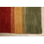 Tapis unique en laine noué à la main Gabbeh rouge / vert / jaune 8 pi 10 po x 12 pi 3 po New Age