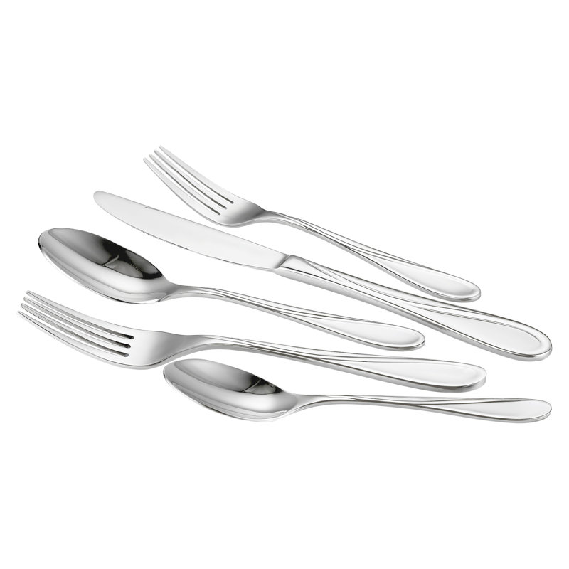 Ensemble de 45 ustensiles de cuisine en acier inoxydable pour 45 couverts