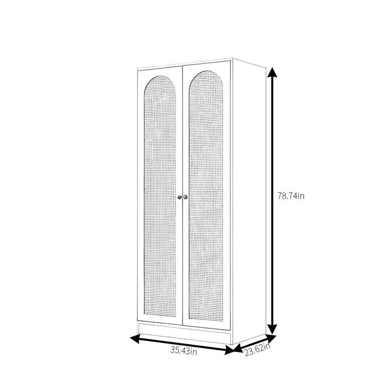 Debany, 79" H x 35" W x 24" D