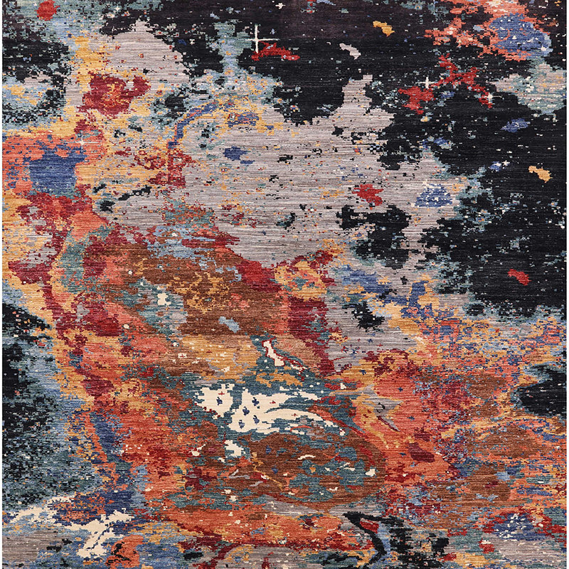 Moroccan Indoor Rug, Square 3'