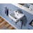 Whitehaus Collection 13" Rectangular Wall Mount Bathroom Sink With Overflow Control Ledge, Single Faucet Drilling And Overflow