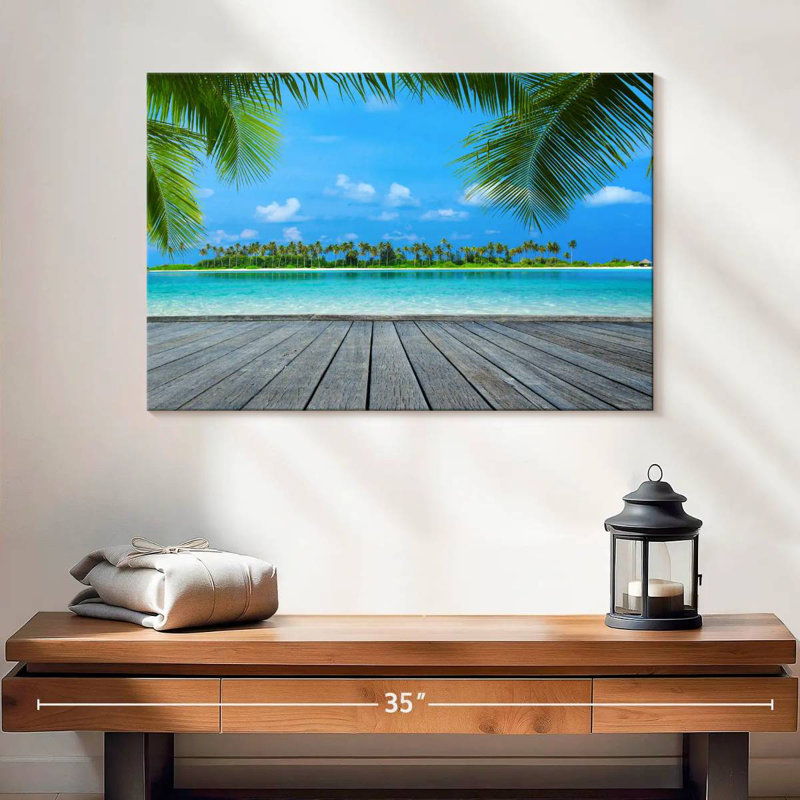 Gillard Maldives Tropical Landscape, 16" H x 24" W