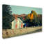 Keona Patriotic Barn in Field, reproduction de photo sur toile tendue-19537172