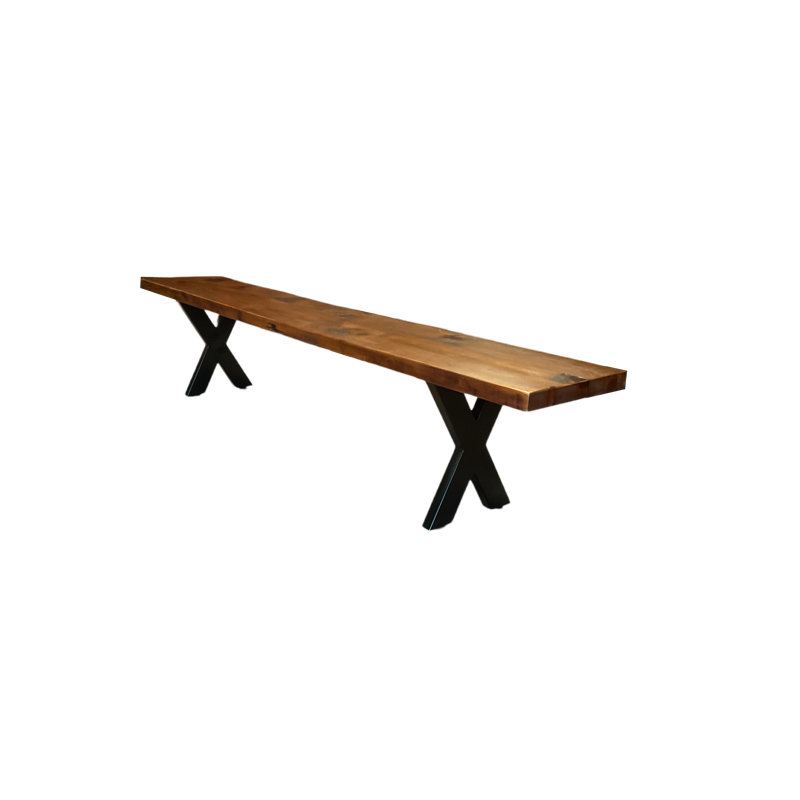 Dessus de banc en bois massif récupéré, H 2 po x l 84 po x P 18 po