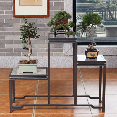 Aluminum alloy flower stand floor type plant stand