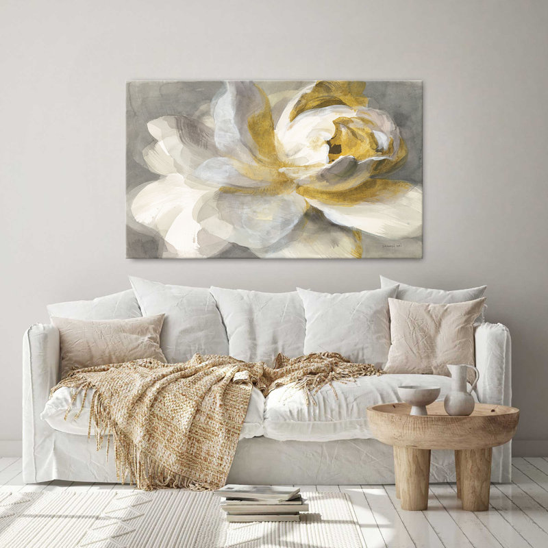 "Abstract Rose Gold" par Danhui Nai, reproduction sur toile, 18" H x 30" W