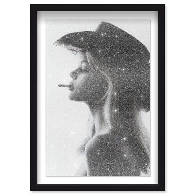 Desert Cowgirl Framed Graphic Art