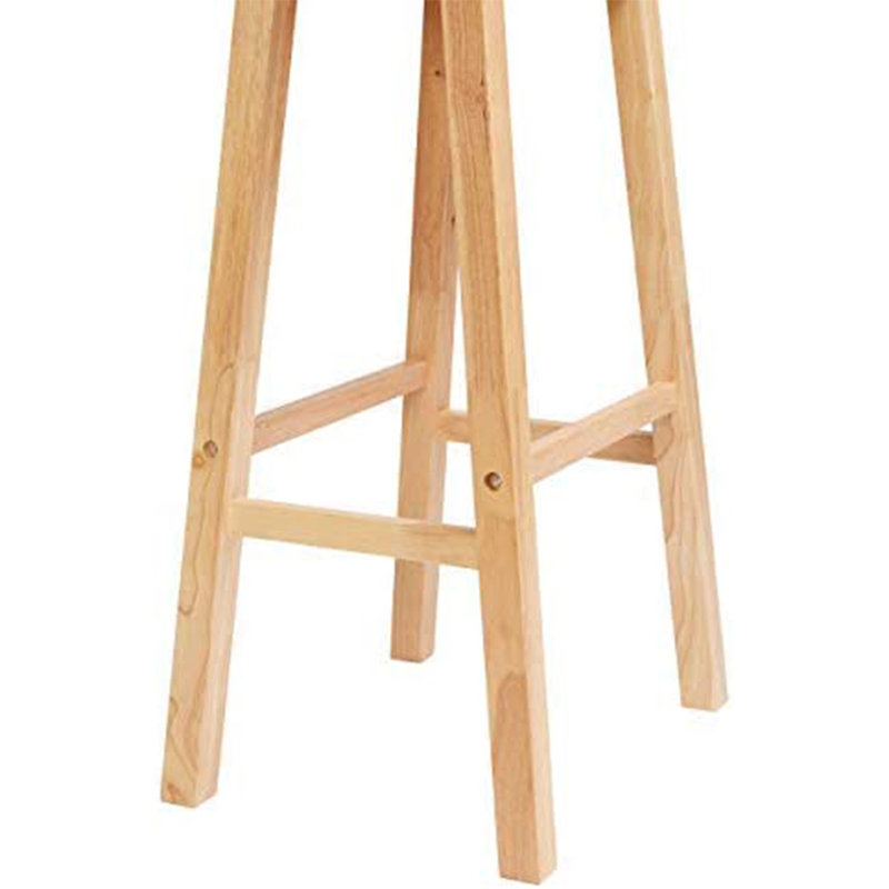 Crysal Counter Stool with Solid Wood Frame