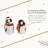 Spode Christmas Tree Salt & Pepper Set, Mr & Mrs Penguin Winter Themed Shakers, Holiday Table Décor, Festive Home Accents, Stocking Stuffer Gifts, Seasonal Kitchenware