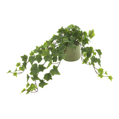 11'' Faux Ivy Plant in Fiberstone Pot