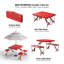 Ensemble de chaises de camping portatives en plastique-364762633