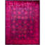 Overdyed Hand-Knotted Wool Modern-Contemporary Pink Area Rug 8' 1" x 10' 7"