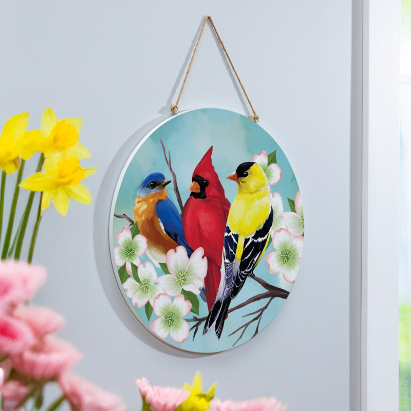 Décoration de porte 18 po What She Shed Bird