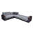 Upholstered Reclining Curved Sectional Right Hand Facing-975763787