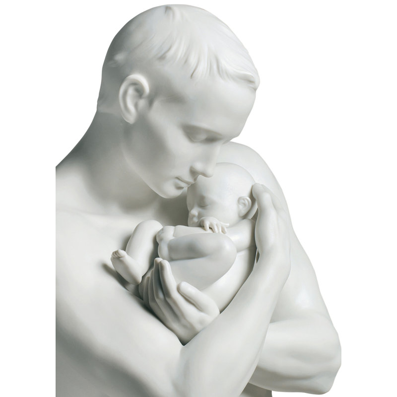 White Porcelain Paternal Protection Figurine