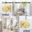 Brushed Gold Door Knobs Passage, Closet Door Knob Zinc Alloy, Contemporary Gold Interior Door Knobs for Hallway, 1 Pack-134017381-134017383