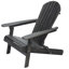 Chaise Adirondack pliante avec dossier à lattes et accoudoirs larges-2068663170