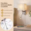 White Fabric USB Reading Wall Sconce