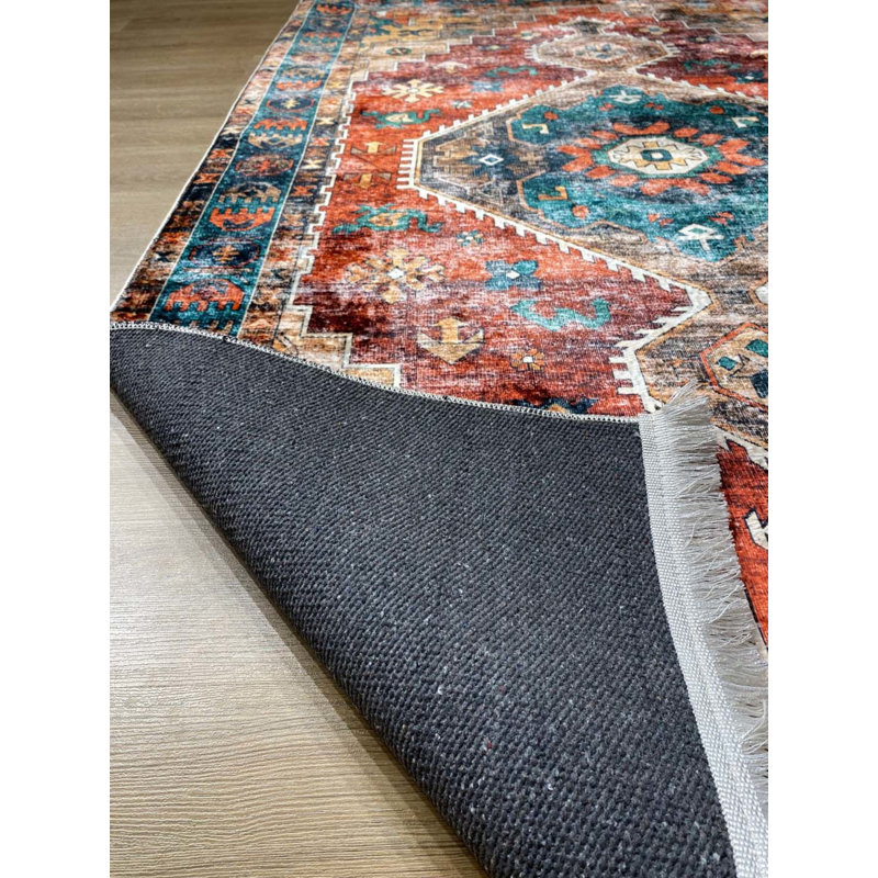 Tapis en coton Siena avec envers antidérapant, Rectangle 3 pi 3 po x 9 pi 10 po