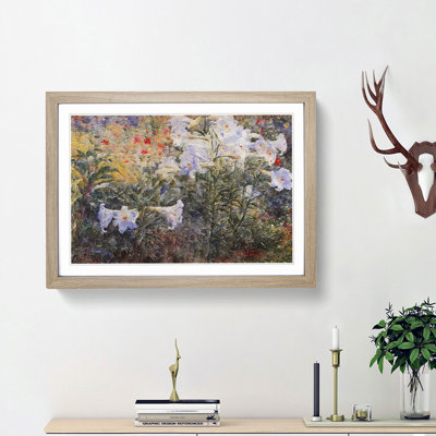 Easter Lilies by Kuroda Seiki - Picture Frame Painting Print on MDF