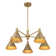 Pharos 5-Light Chandelier in Noble Brass by Breegan Jane