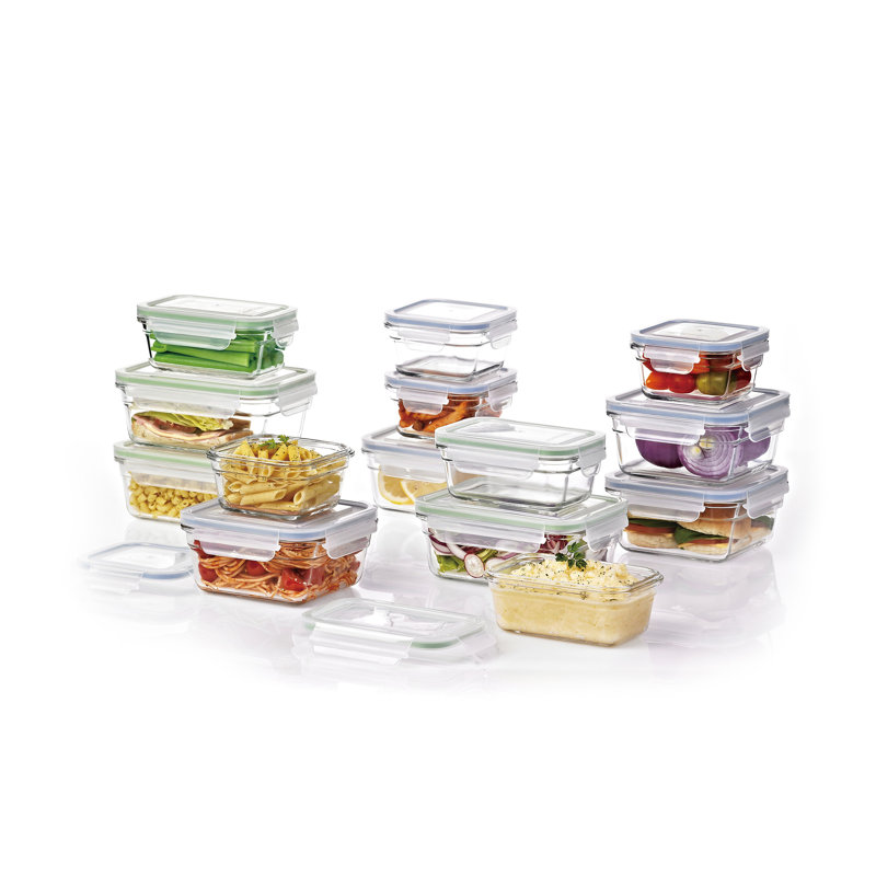 Glass Food Storage - Set of 28 Containers and 28 Lids
