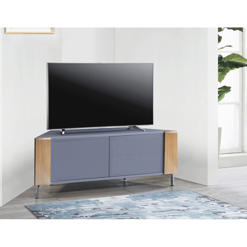 Allene Unfinished TV Stand for TVs up to 50", Grey /Oak /Grey