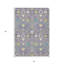 Tapis d'intérieur lavable bleu et vert oriental lavable 5 pi x 8 pi