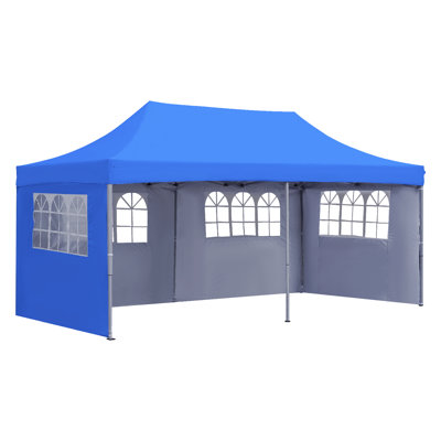 20 Ft. W x 10 Ft. D Metal Pop-Up Party Tent
