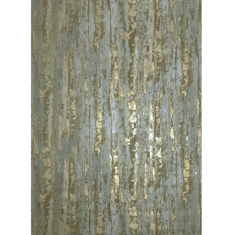 Fusami gris argenté laiton doré métallique faux papier peint en plâtre