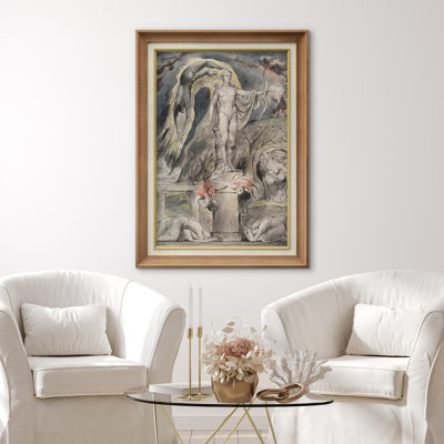 Classic Mythology Apollo Archer Statue Artwork, Ancient Greek God Pictures, Framed Canvas Giclee Print Wall Art