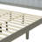 Solid Wood Platform Upholstered Headboard King Bed