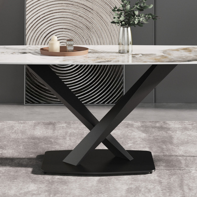 Kyliyah Rectangular, Dining Table, Rectangular Dining Table, Modern Dining Table, Dining Room Table, Stone Dining Table