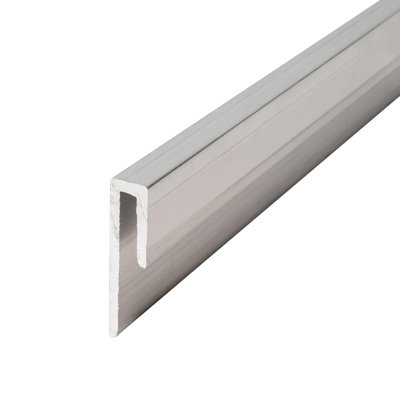 Outwater Aluminum J Channel Fits Material 1/8 Inch Thick Mill Finish Aluminum Cap Moulding 72 Inch Length Pro Pack (Pack Of 10)