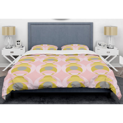 Polyester Twill Geometric Shapes Duvet Cover Set