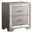 Elegant Silver Champagne Nightstand