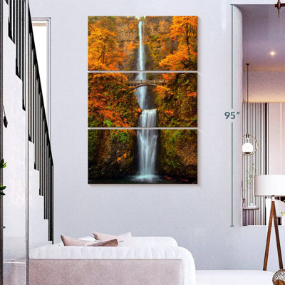 Alvord Multnomah Waterfall In Autumn