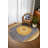 Notton Yellow Gray Oriental Machine Printed Cotton Polyester Area Rug-1653302448