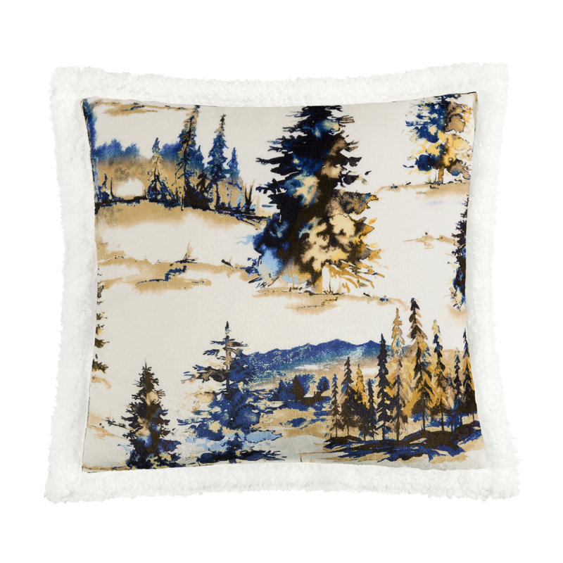 Ensemble de 2 jetés Campfire Sherpa Western Southwestern Lodge, Cuivre Acadia