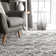 Candler Geometric Gray Area Rug