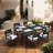 Anna Aluminum Rectangular Dining Table-1222966931