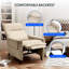 Fauteuil inclinable électrique à 2 points de massage avec moteur silencieux-605790218