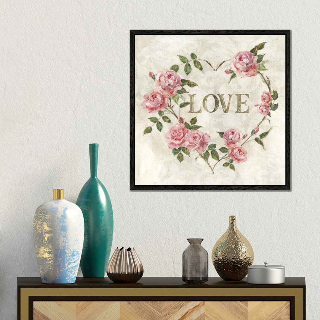 Love Heart von Sally Swatland - Galerie-verpackte Leinwand Giclée