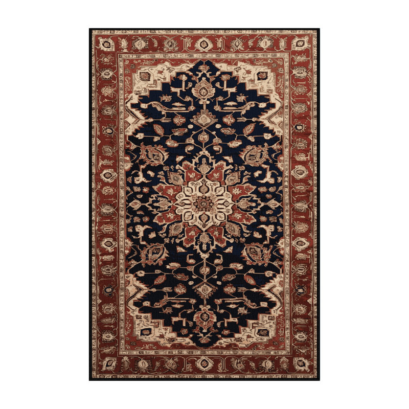 Tapis brun lavable à la machine, Rectangulaire 2 pi x 3 pi